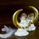statuette déco Figurine Ange allongé sur une lune