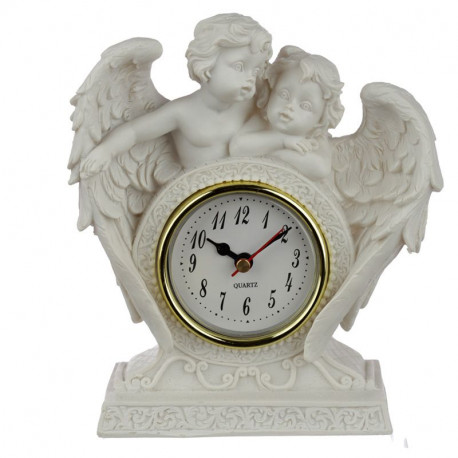 Horloge pendule à poser thème anges dans leurs ailes